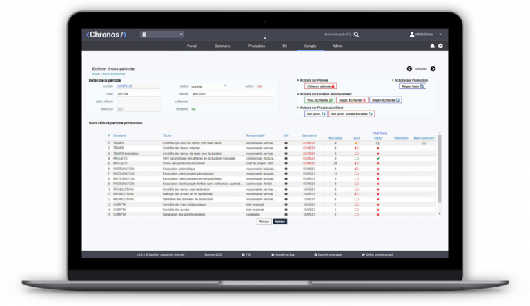 ERP Chronos : logiciel de gestion à l'affaire pour les sociétés de ...